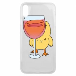 Чехол для iPhone Xs Max Качка і келих вина - PrintSalon