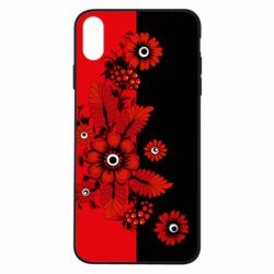 Чохол для iPhone Xs Max Червоні квіти - PrintSalon