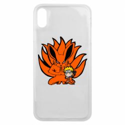 Чехол для iPhone Xs Max Kurama And Naruto - PrintSalon