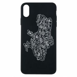 Чехол для iPhone Xs Max Map Ukraine - PrintSalon