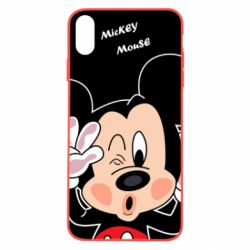 Чехол для iPhone Xs Max Mickey Kiss