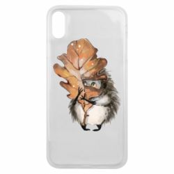 Чехол для iPhone Xs Max Осенний ежик - PrintSalon