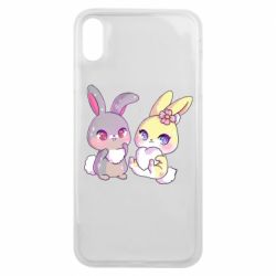 Чехол для iPhone Xs Max Rabbits In Love - PrintSalon
