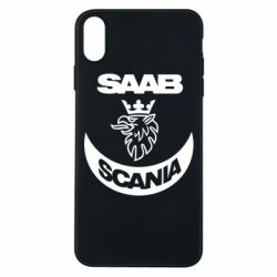 Чехол для iPhone Xs Max Scania SAAB logo - PrintSalon