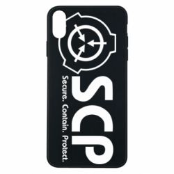 Чохол для iPhone Xs Max SCP logo text - PrintSalon