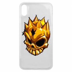 Чехол для iPhone Xs Max Standoff - Gold Skull - PrintSalon