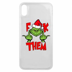 Чехол для iPhone Xs Max The grinch f*ck them - PrintSalon