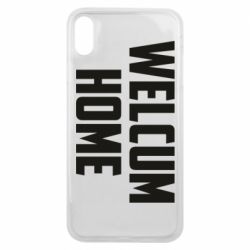 Чехол для iPhone Xs Max Welcum Home - PrintSalon