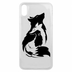 Чехол для iPhone Xs Max Wolf And Fox - PrintSalon