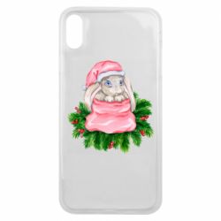 Чехол для iPhone Xs Max Заяц Новогодний - PrintSalon