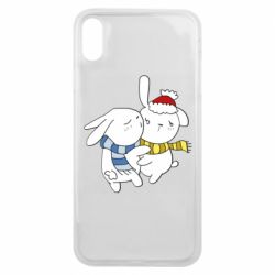 Чехол для iPhone Xs Max Зайцы - PrintSalon