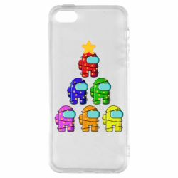Чохол для iphone 5/5S/SE Christmas Tree Among Us - PrintSalon