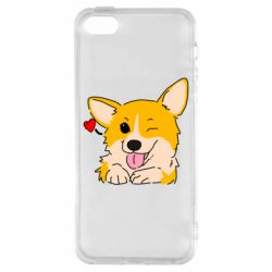 Чехол для iPhone5/5S/SE Cute Corgi Puppy - PrintSalon