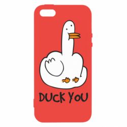 Чохол для iphone 5/5S/SE Duck you-PrintSalon Чохол для iphone 5/5S/SE Duck you