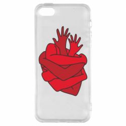 Чехол для iPhone5/5S/SE Heart out of hands - PrintSalon