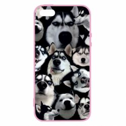 Чохол для iphone 5/5S/SE Husky Emotions - PrintSalon