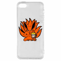 Чехол для iPhone5/5S/SE Kurama And Naruto - PrintSalon