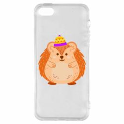 Чехол для iPhone5/5S/SE Little hedgehog in a hat - PrintSalon