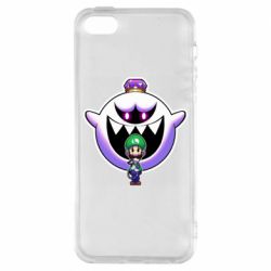 Чохол для iphone 5/5S/SE Luigi and King Boo - PrintSalon