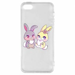Чехол для iPhone5/5S/SE Rabbits In Love - PrintSalon
