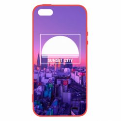 Чохол для iphone 5/5S/SE Sunset city - PrintSalon