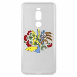 Чехол для Meizu Note 8 Герб колоски и калина