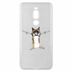 Чехол для Meizu Note 8 Grumpy Cat On The Rope - PrintSalon