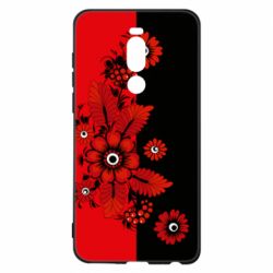 Чохол для Meizu Note 8 Червоні квіти - PrintSalon