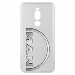 Чехол для Meizu Note 8 Man metallic logo - PrintSalon