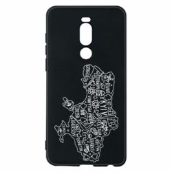 Чехол для Meizu Note 8 Map Ukraine - PrintSalon