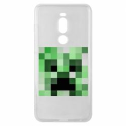 Чехол для Meizu Note 8 Minecraft minimalist Creeper - PrintSalon