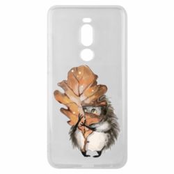 Чехол для Meizu Note 8 Осенний ежик - PrintSalon