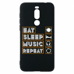 Чехол для Meizu X8 Eat sleep dj repeat. - PrintSalon
