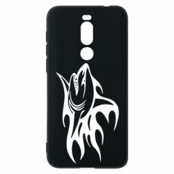Чехол для Meizu X8 Flaming shark - PrintSalon