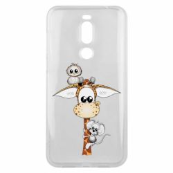 Чехол для Meizu X8 Giraffe Owl and Mouse - PrintSalon