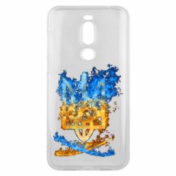Чехол для Meizu X8 Горящий гербу Украины - PrintSalon