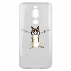 Чехол для Meizu X8 Grumpy Cat On The Rope - PrintSalon