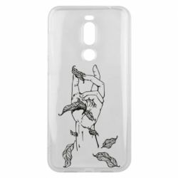 Чехол для Meizu X8 Hand with leafs - PrintSalon