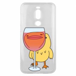 Чехол для Meizu X8 Качка і келих вина - PrintSalon