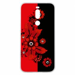 Чохол для Meizu X8 Червоні квіти - PrintSalon