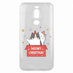 Чехол для Meizu X8 Meowy Christmas ( present box ) - PrintSalon