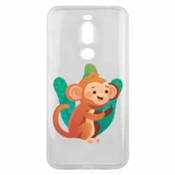 Чехол для Meizu X8 Monkey. Fuck You - PrintSalon