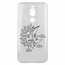 Чехол для Meizu X8 Sun and Moon faces - PrintSalon