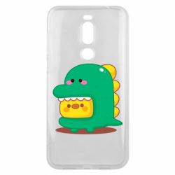 Чехол для Meizu X8 Уточка в костюме динозавра - PrintSalon