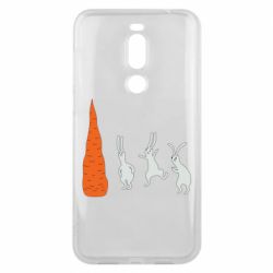 Чехол для Meizu X8 Зайцы возле морковки - PrintSalon