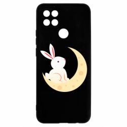 Чехол для Oppo A15s/A15 Cute rabbit on the moon - PrintSalon