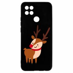 Чехол для Oppo A15s/A15 Deer with red nose - PrintSalon