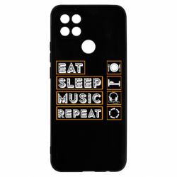 Чехол для Oppo A15s/A15 Eat sleep dj repeat.