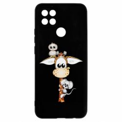 Чехол для Oppo A15s/A15 Giraffe Owl and Mouse - PrintSalon