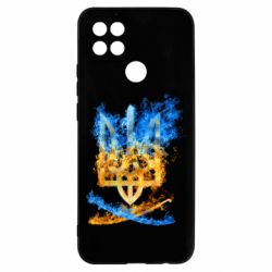 Чехол для Oppo A15s/A15 Горящий гербу Украины - PrintSalon